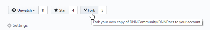Fork DNN Docs Screenshot